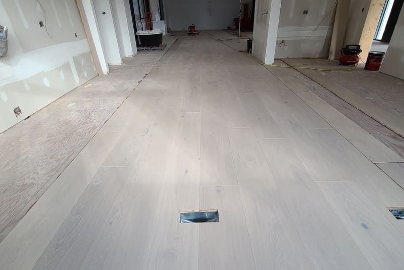 Straight plank European white oak, Alpine Oak, Burlington hardwood flooring project by Floors Toronto