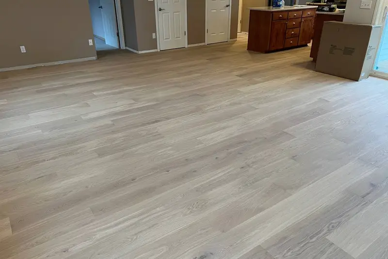 Straight plank European white oak, Cream Oak, Oakville hardwood flooring project by Floors Toronto