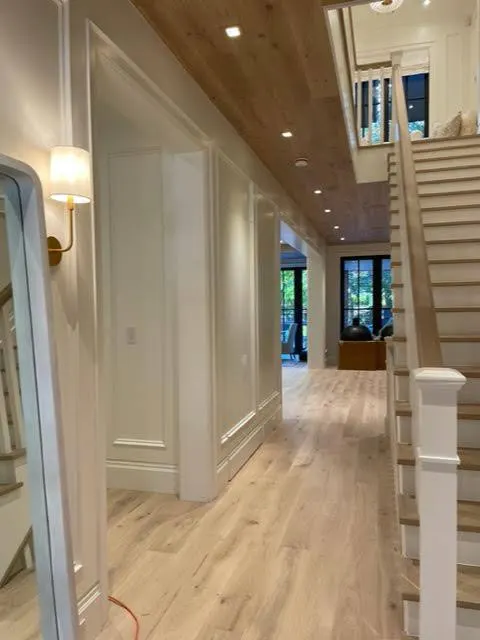 Straight plank European white oak, Iberian Oak, Scarborough hardwood flooring project by Floors Toronto