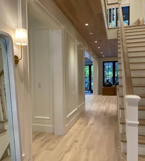 Straight plank European white oak, Iberian Oak, Scarborough hardwood flooring project by Floors Toronto