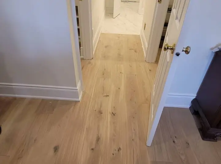 Straight plank European white oak, Linen Oak, Forest Hill hardwood flooring project by Floors Toronto