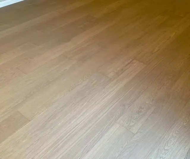 Straight plank European white oak, Linen Oak, Markham hardwood flooring project by Floors Toronto