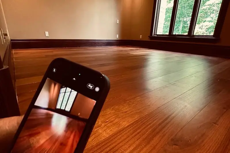 Straight plank European white oak, Mahogany, Markham hardwood flooring project by Floors Toronto