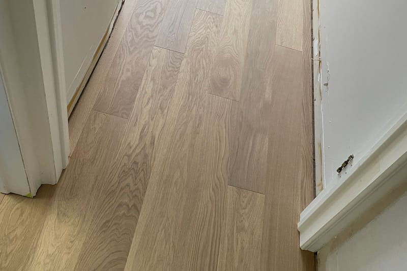 Straight plank European white oak, Raw Sienna, Mississauga hardwood flooring project by Floors Toronto