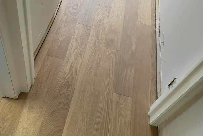 Straight plank European white oak, Raw Sienna, Mississauga hardwood flooring project by Floors Toronto