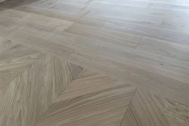 Straight plank European white oak, Soft White, Etobicoke hardwood flooring project by Floors Toronto