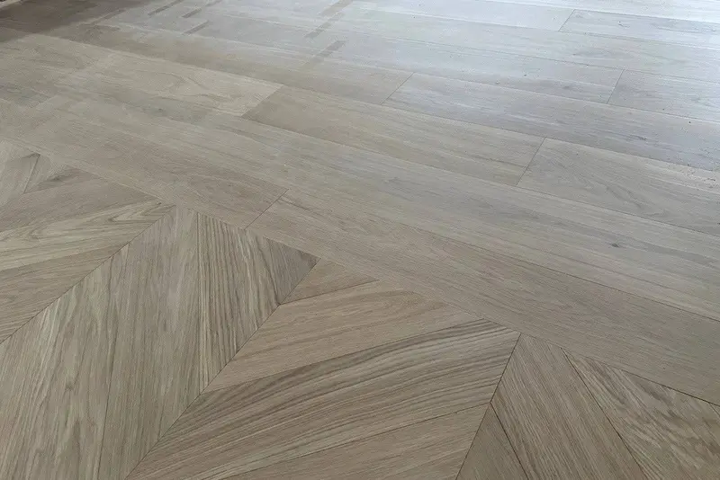 Straight plank European white oak, Soft White, Etobicoke hardwood flooring project by Floors Toronto
