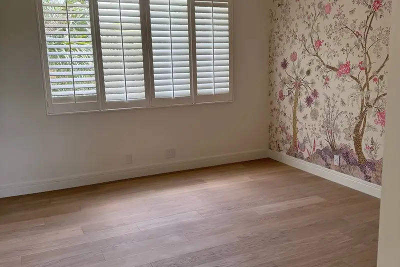 Straight plank European white oak, Soft White, North York hardwood flooring project by Floors Toronto