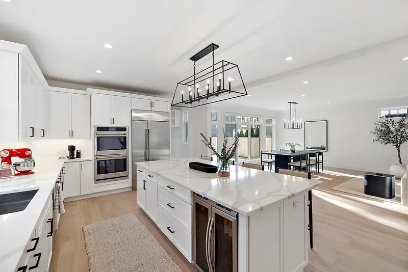 Straight plank European white oak, Soft White, Toronto hardwood flooring project by Floors Toronto