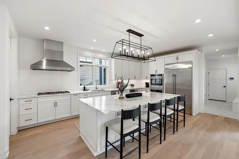 Straight plank European white oak, Soft White, Toronto hardwood flooring project by Floors Toronto