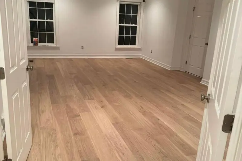 Straight plank European white oak, Warm Buff, Hamilton hardwood flooring project by Floors Toronto